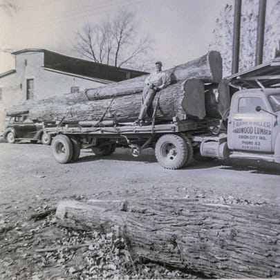 old log truck